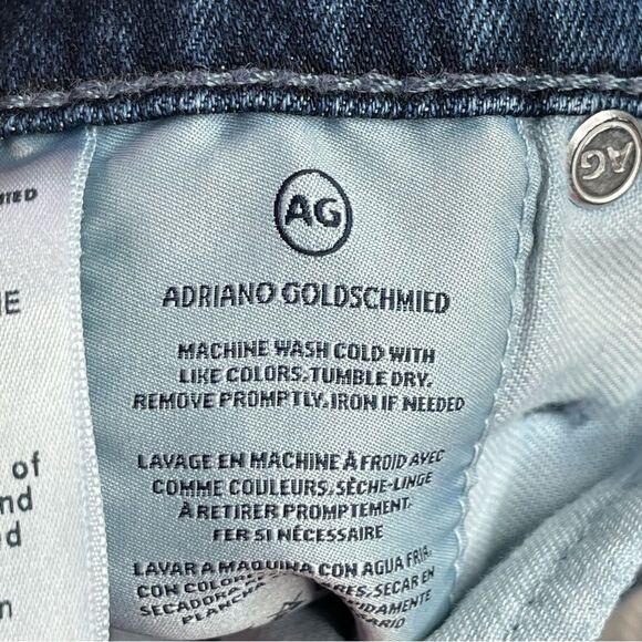 Ag Adriano Goldschmied The Stevie Jeans Women's 25 Blue Dark Wash Slim Leg - Picture 7 of 12